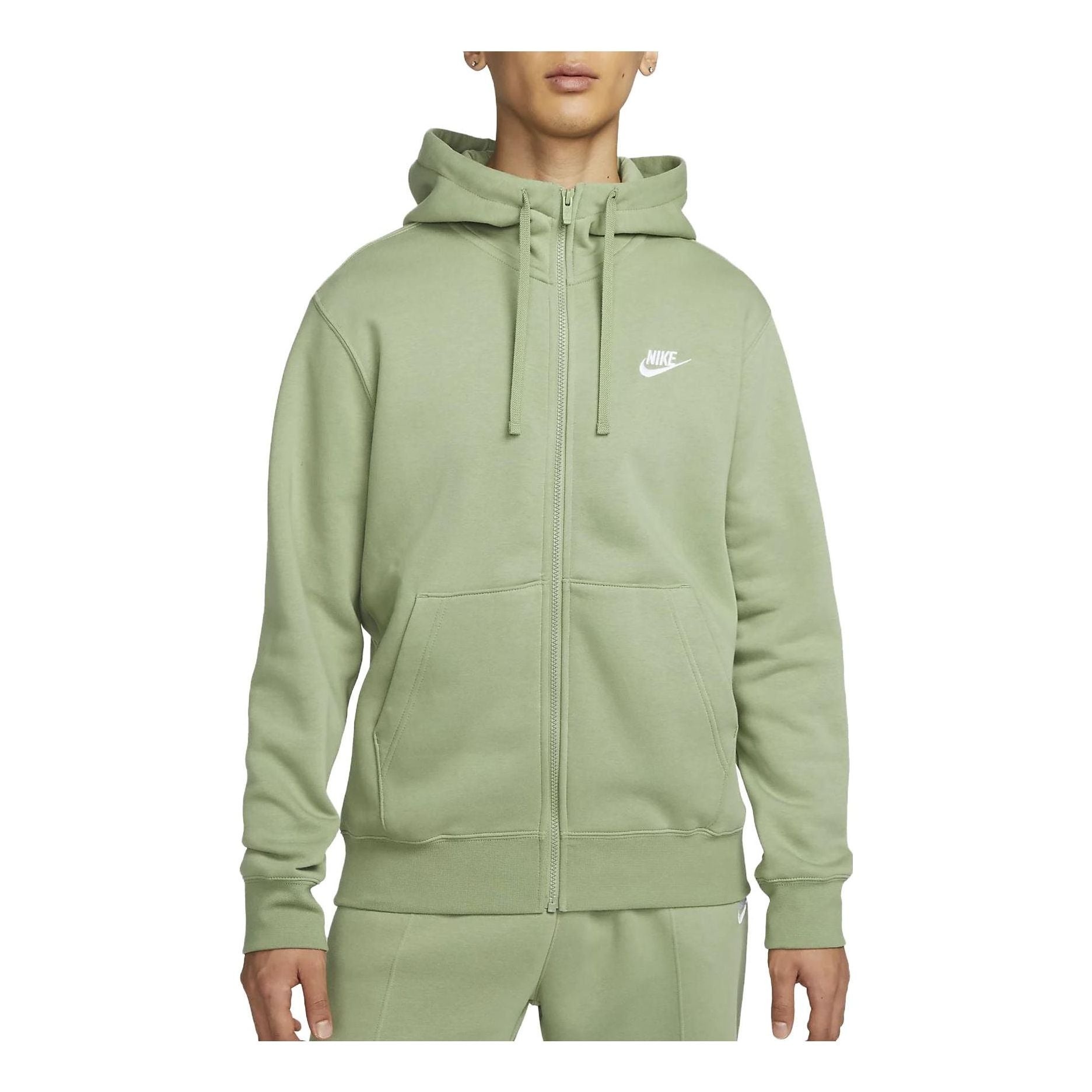 Nike Sportswear Club Fleece Full-Zip Hoodie 'Green' BV2646-386 - 1