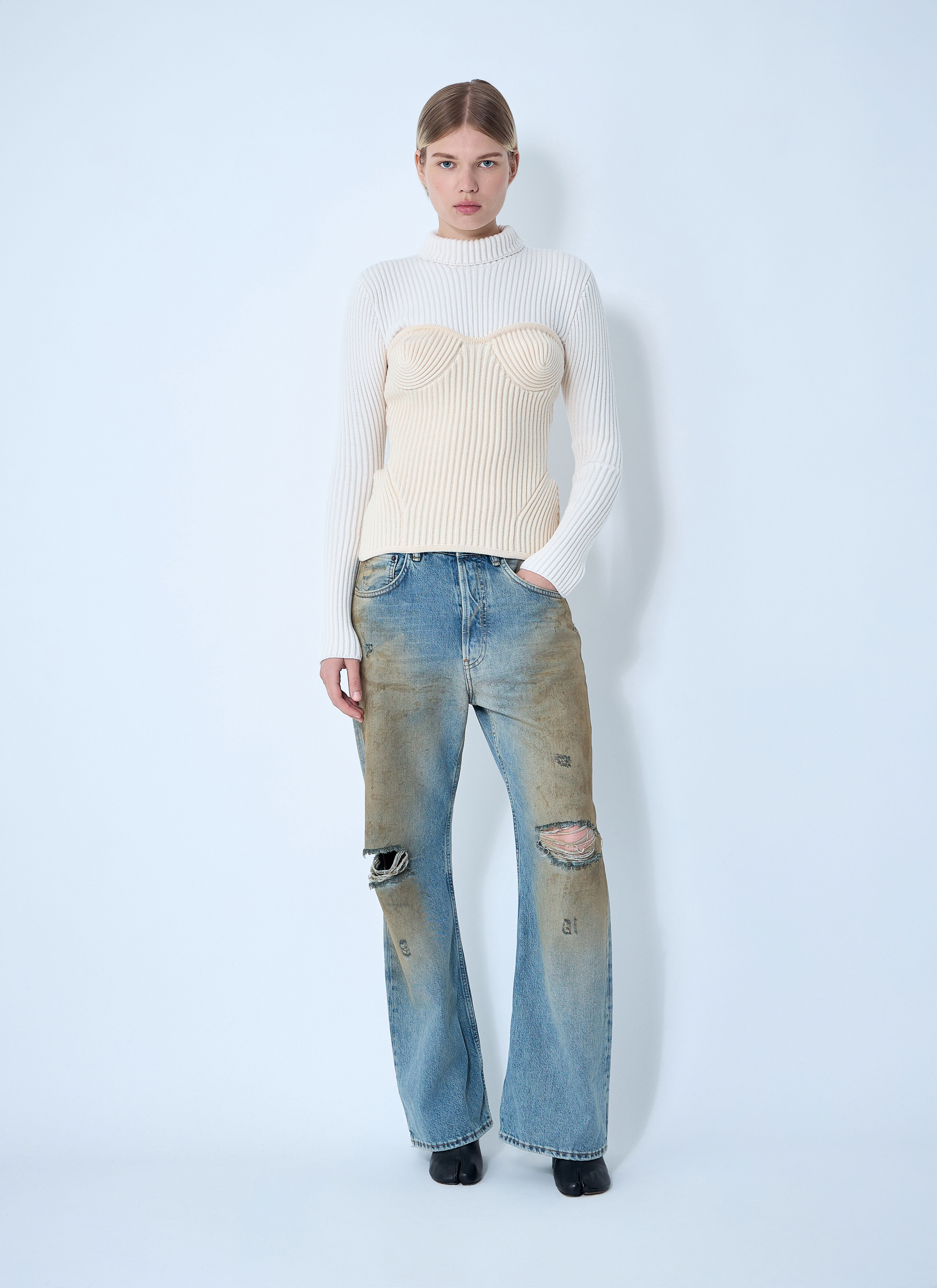 Ribbed Wool Sweater - 2