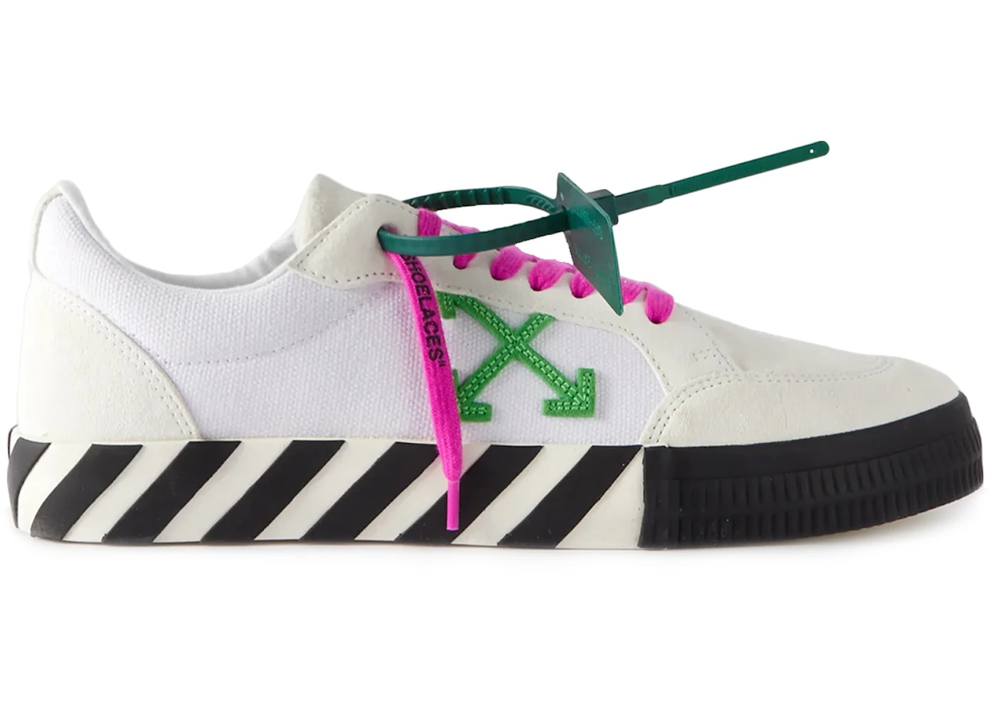 OFF-WHITE Vulc Low White Green Fucshia - 1