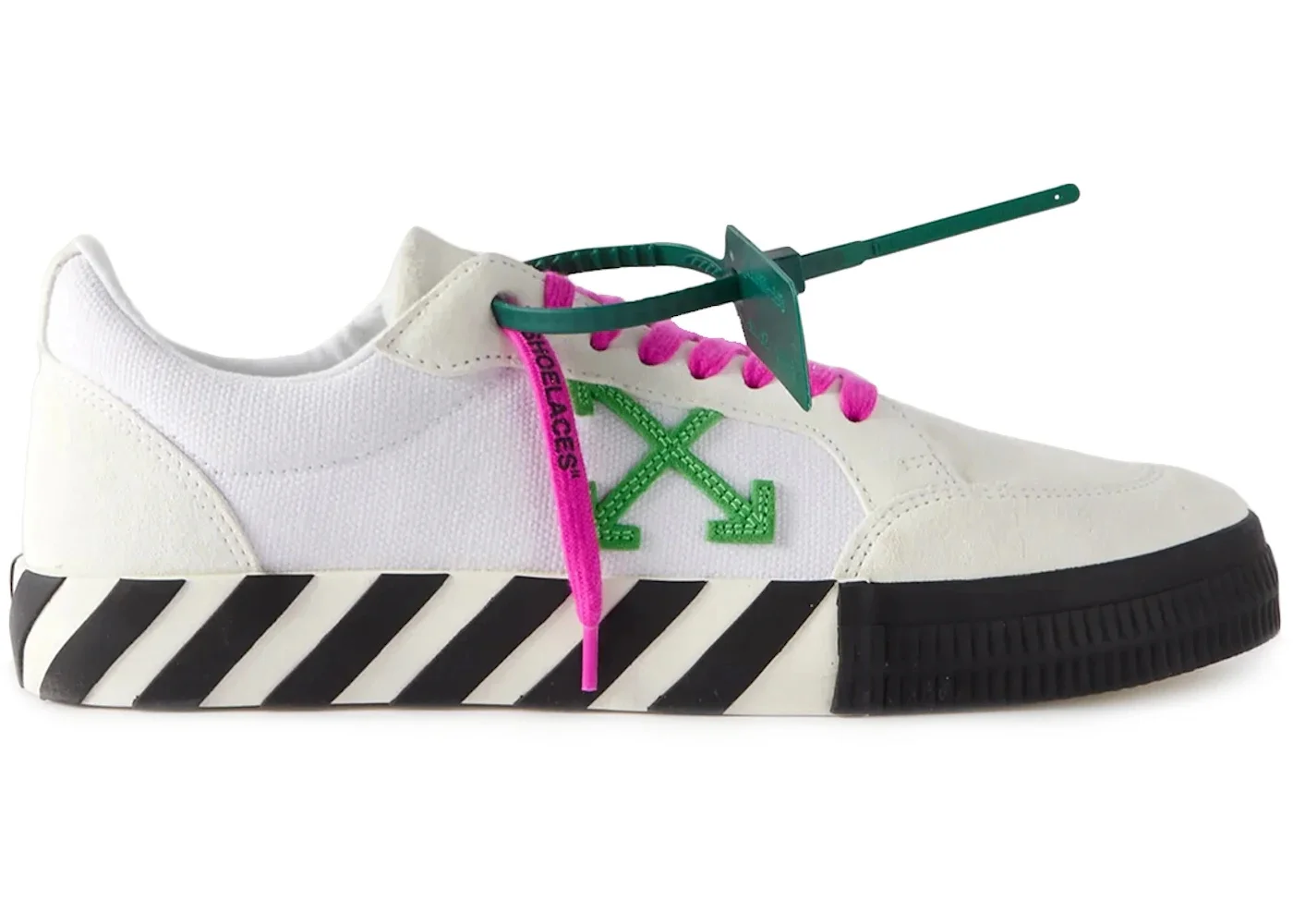 OFF-WHITE Vulc Low White Green Fucshia - 1