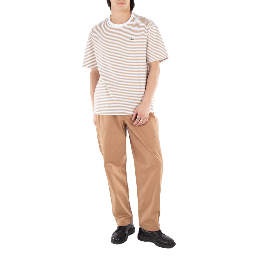 Lacoste Striped Crew Neck Cotton T-Shirt - 2