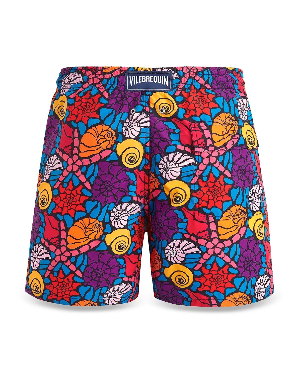 Moorea Noumea Sea Shells Print 5" Swim Trunks - 4