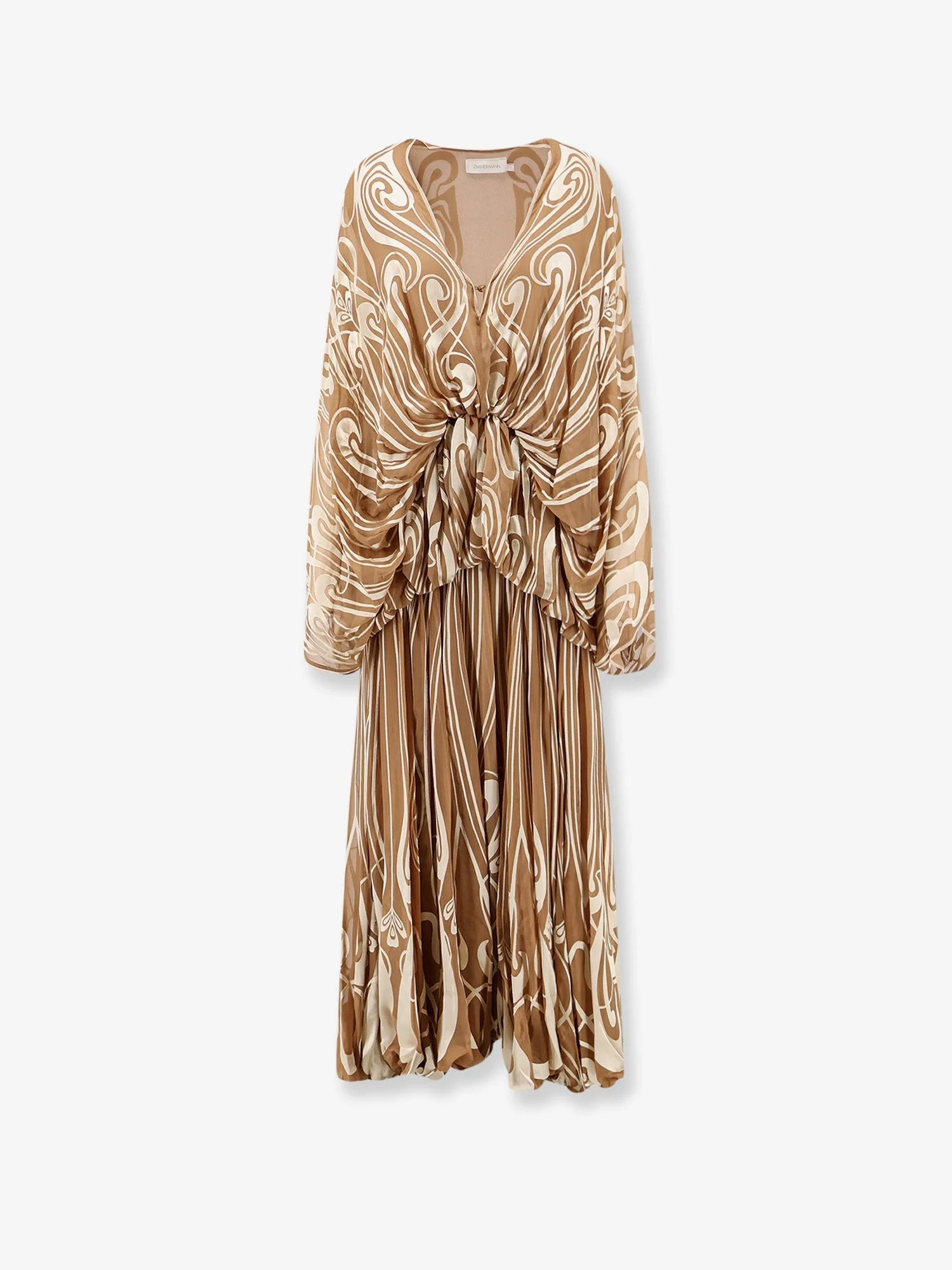 Zimmermann Momentum Burnout Bubble Gown Silk Dress - 1