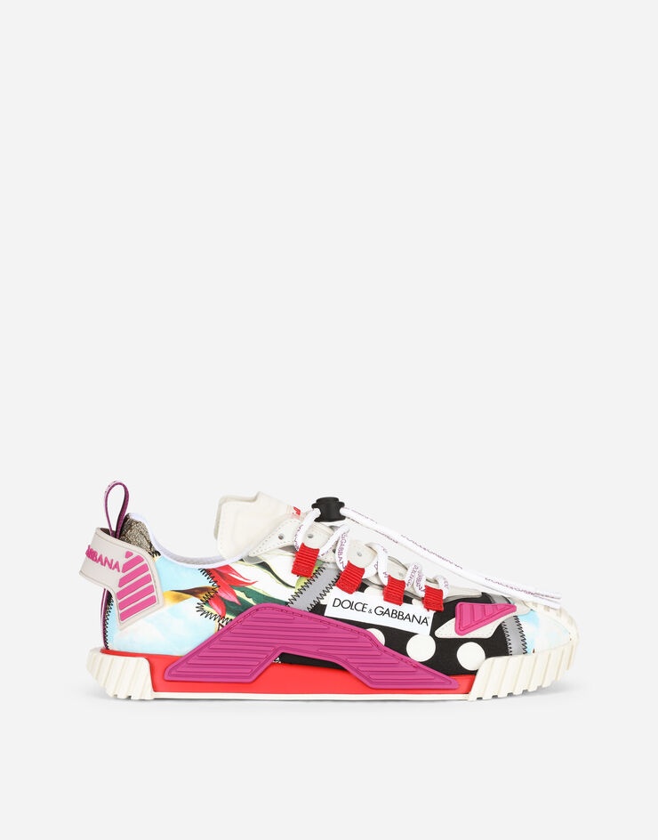 Patchwork fabric NS1 sneakers - 1