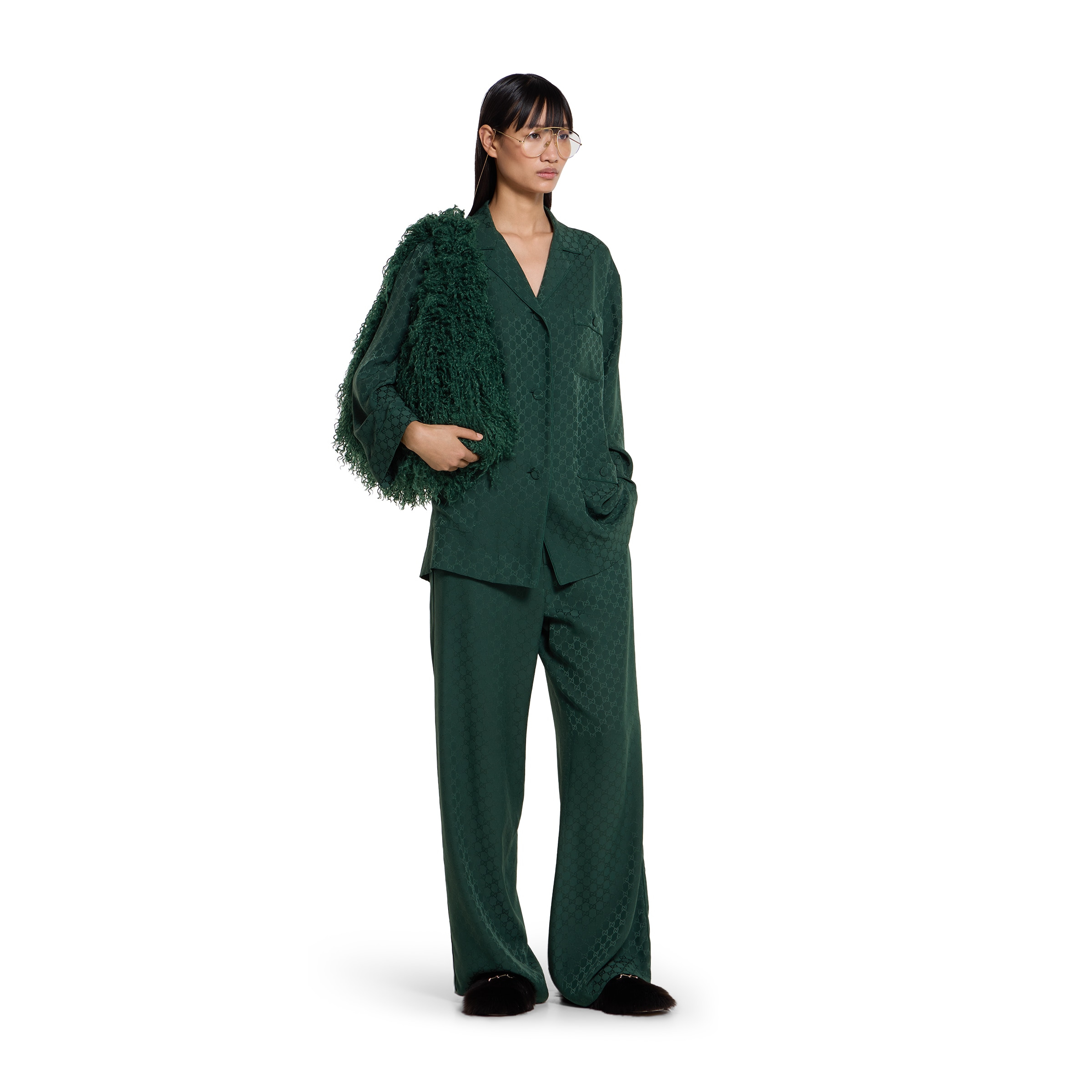 GG silk jacquard jogging pant - 2