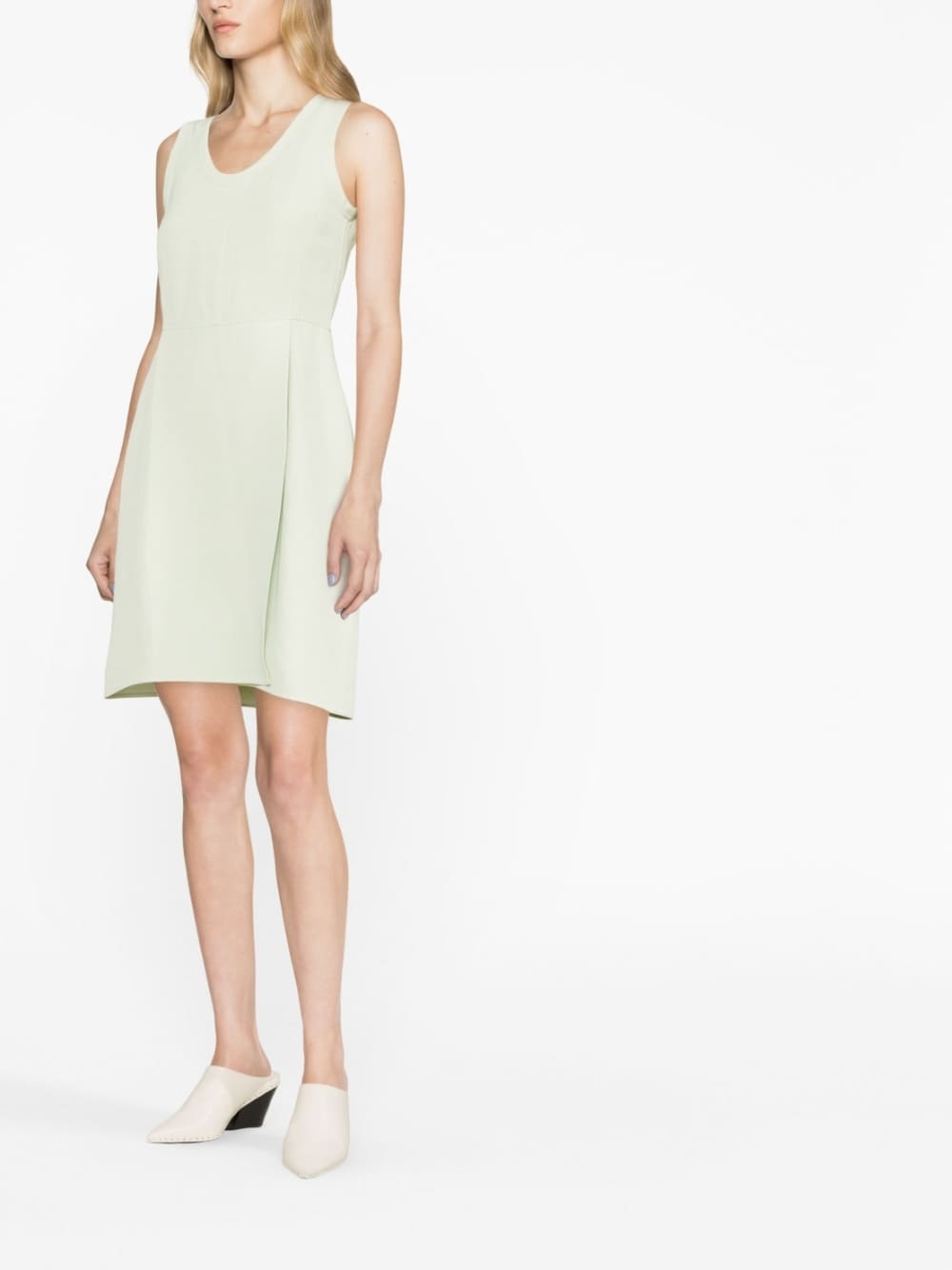 sleeveless A-line minidress - 3