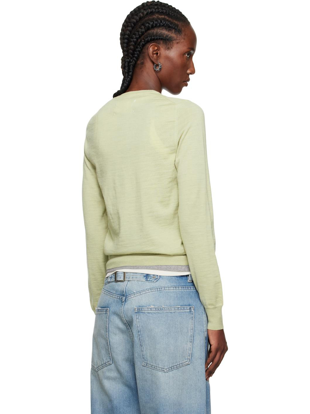 Khaki Crewneck Sweater - 3