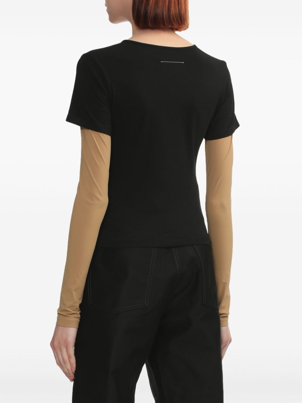 contrasting sleeves t-shirt - 4