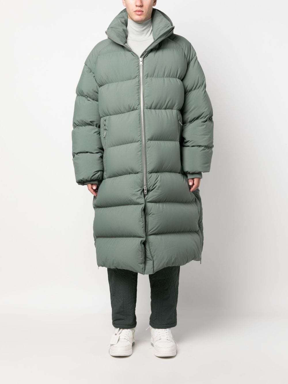 quilted parka coat - 2