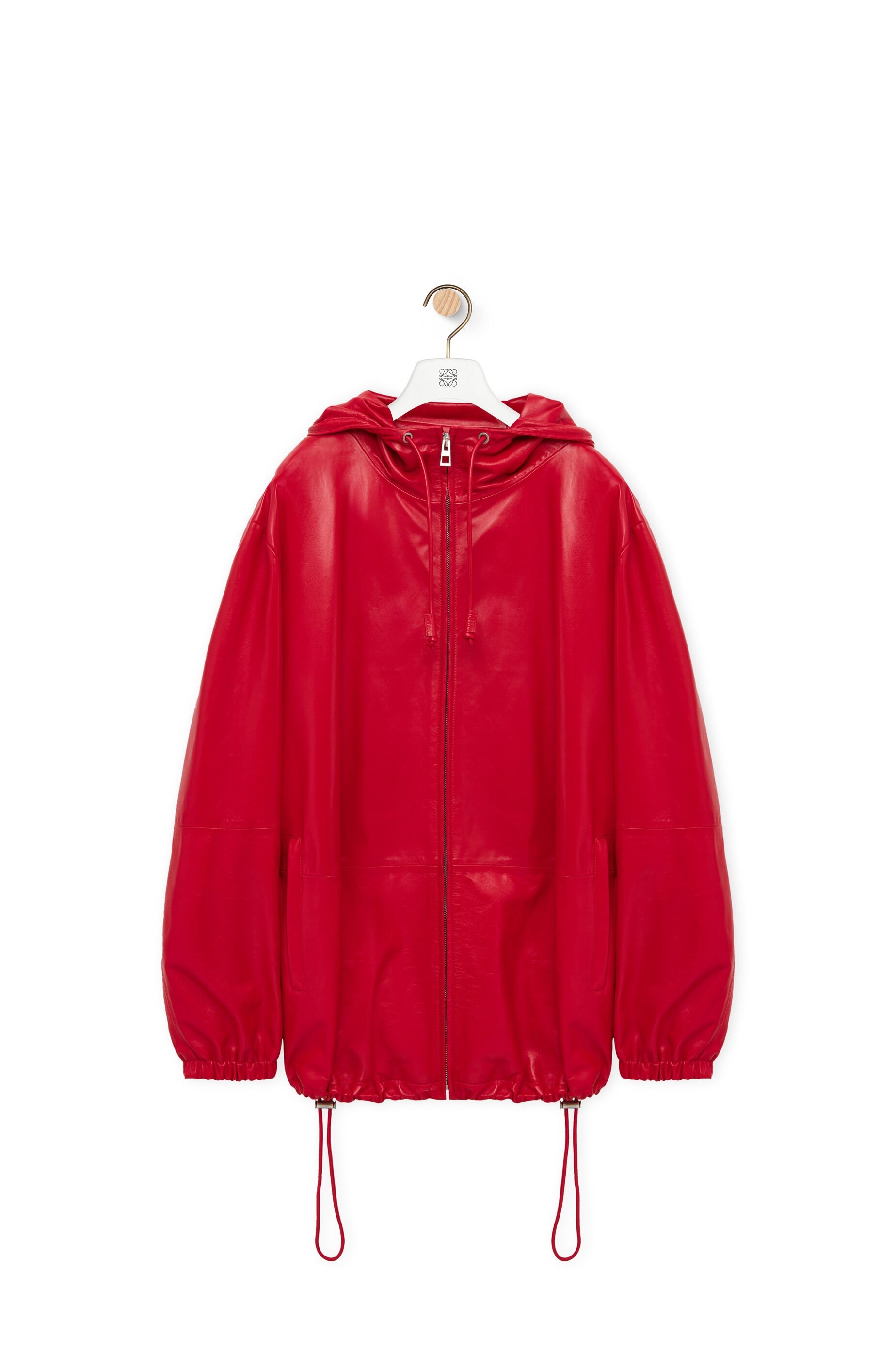 Hooded jacket in nappa lambskin - 1