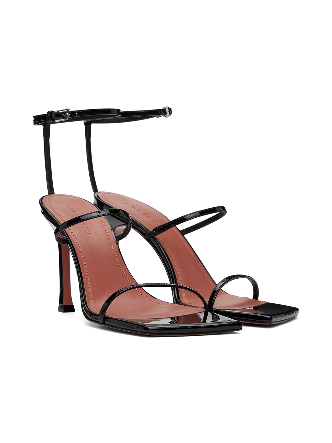 Black Maya Heeled Sandals - 4