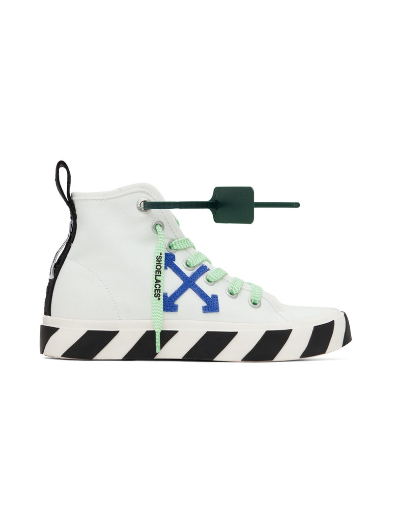 White High Vulcanized Sneakers - 1