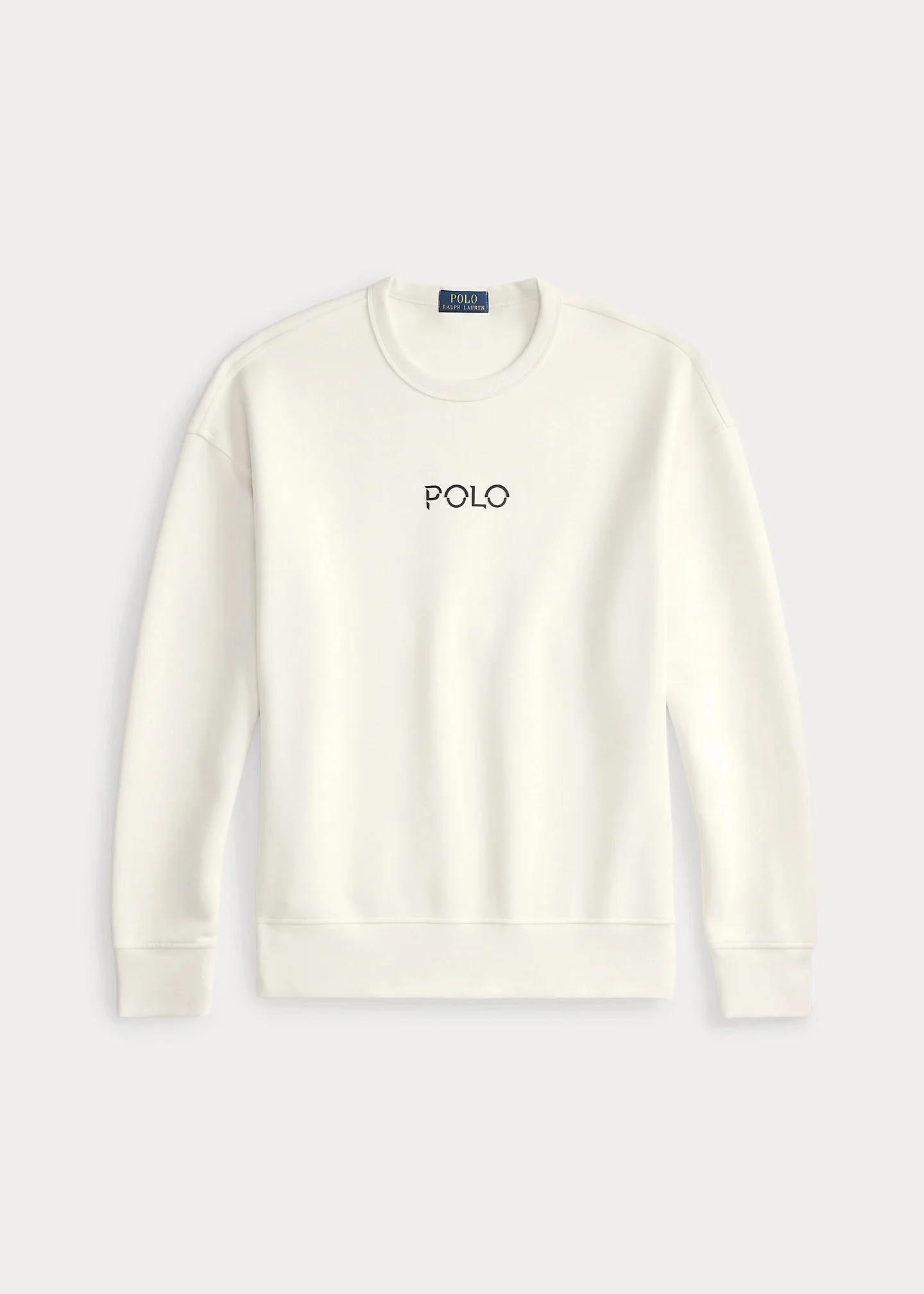 Relaxed Fit Logo Double-Knit Sweatshirt - 1