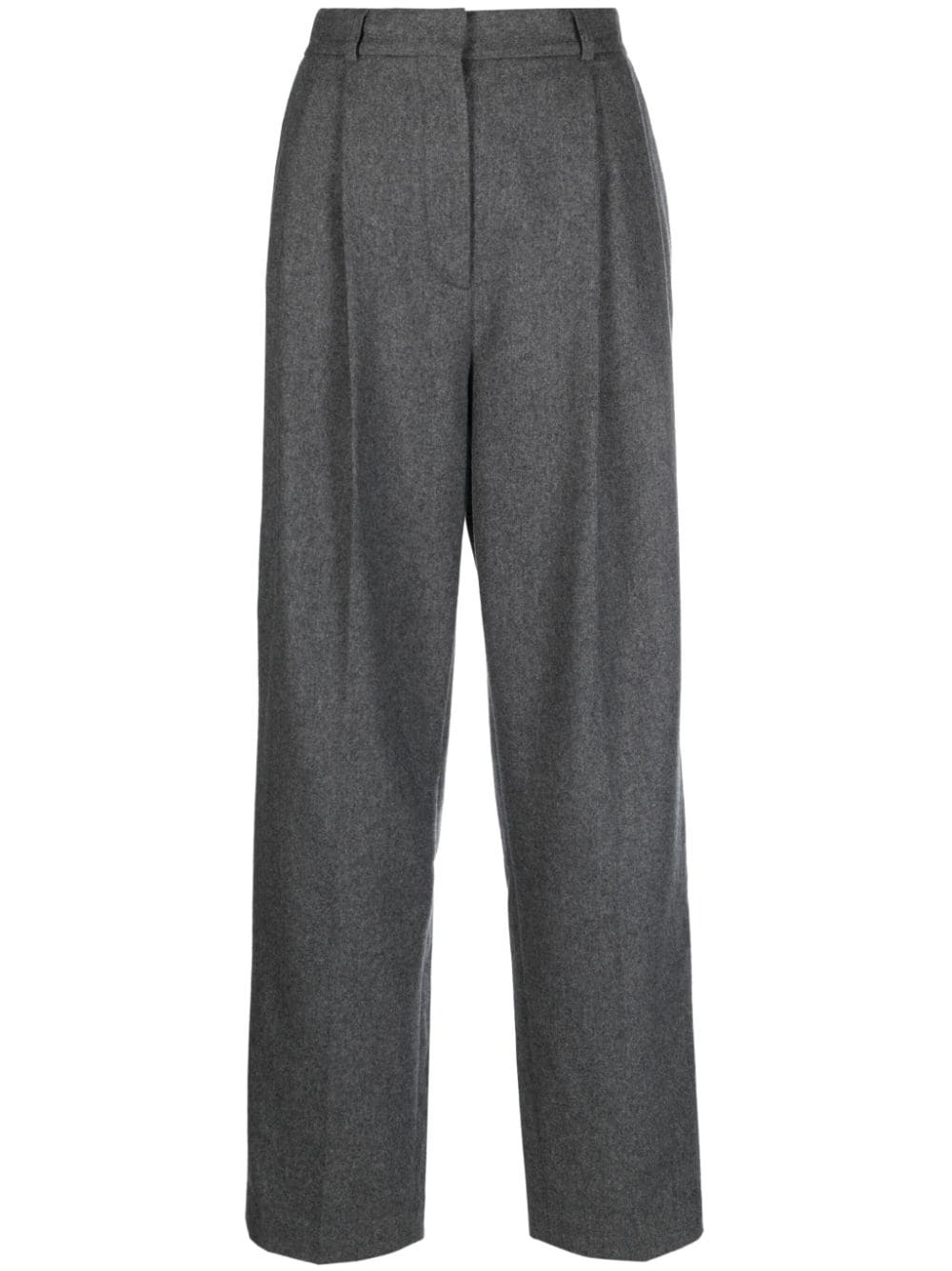 double-pleated tailored trousers - 1
