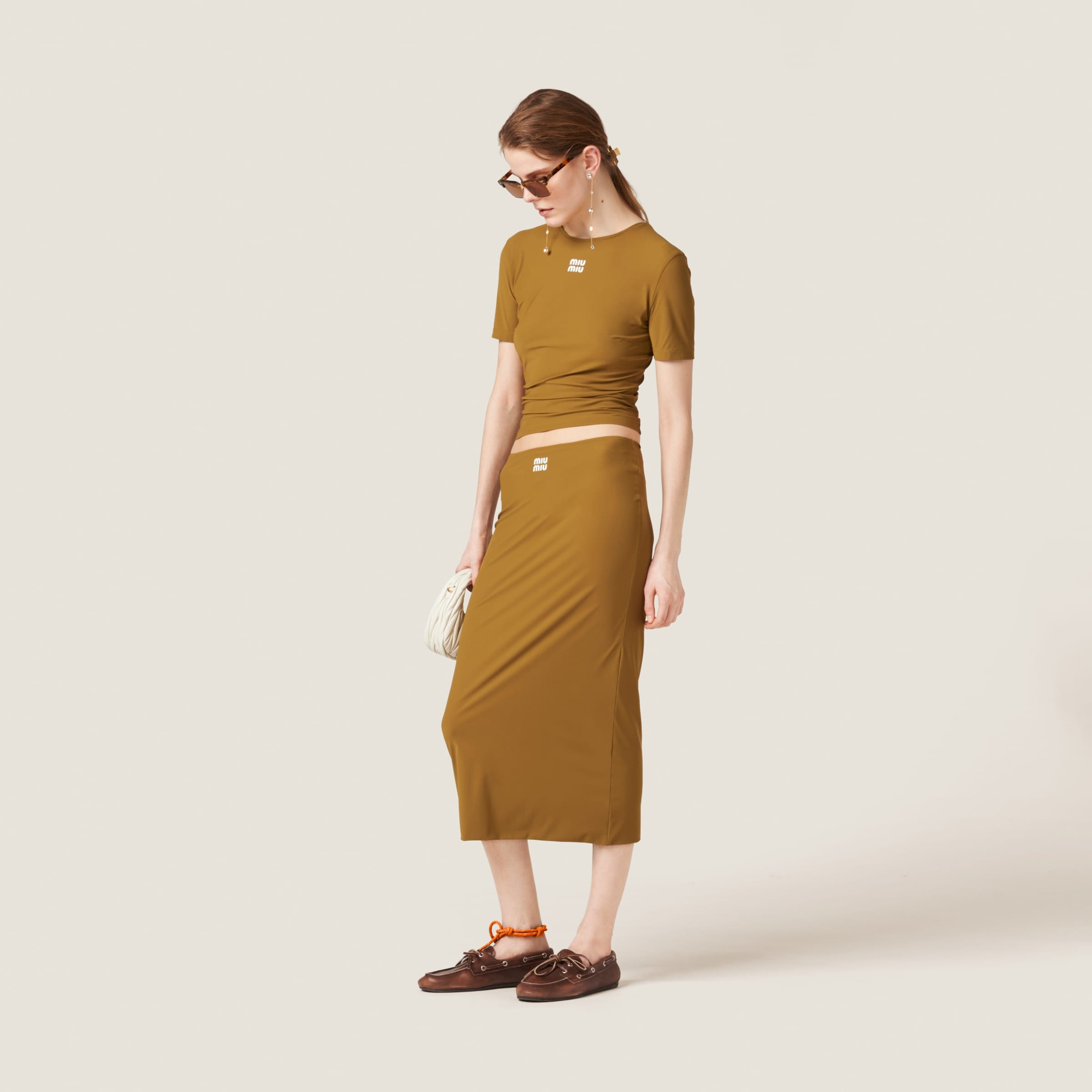 Stretch jersey skirt - 2