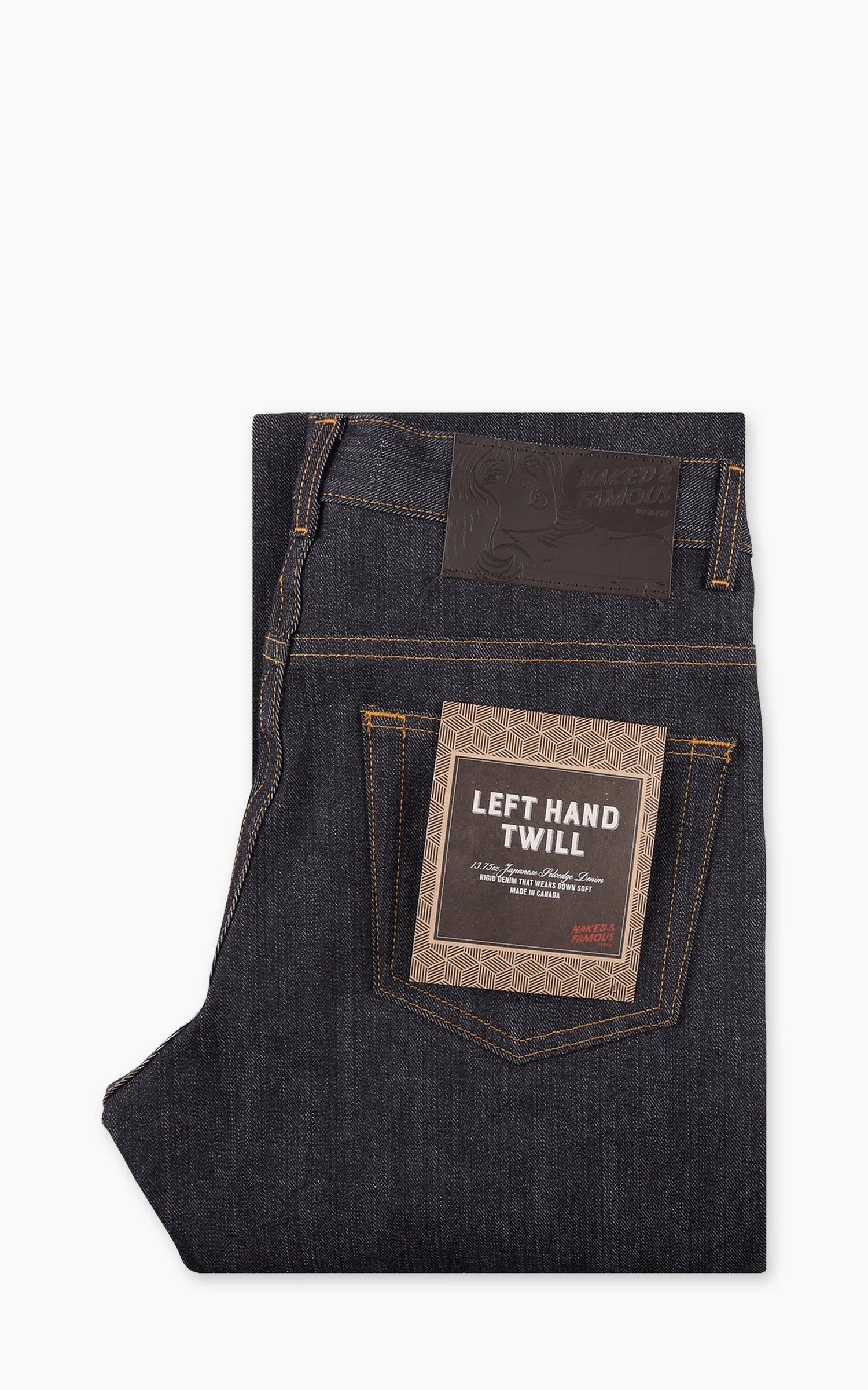 NAKED & FAMOUS DENIM GROOVY GUY LEFT HAND TWILL SELVEDGE 13.75OZ - 1