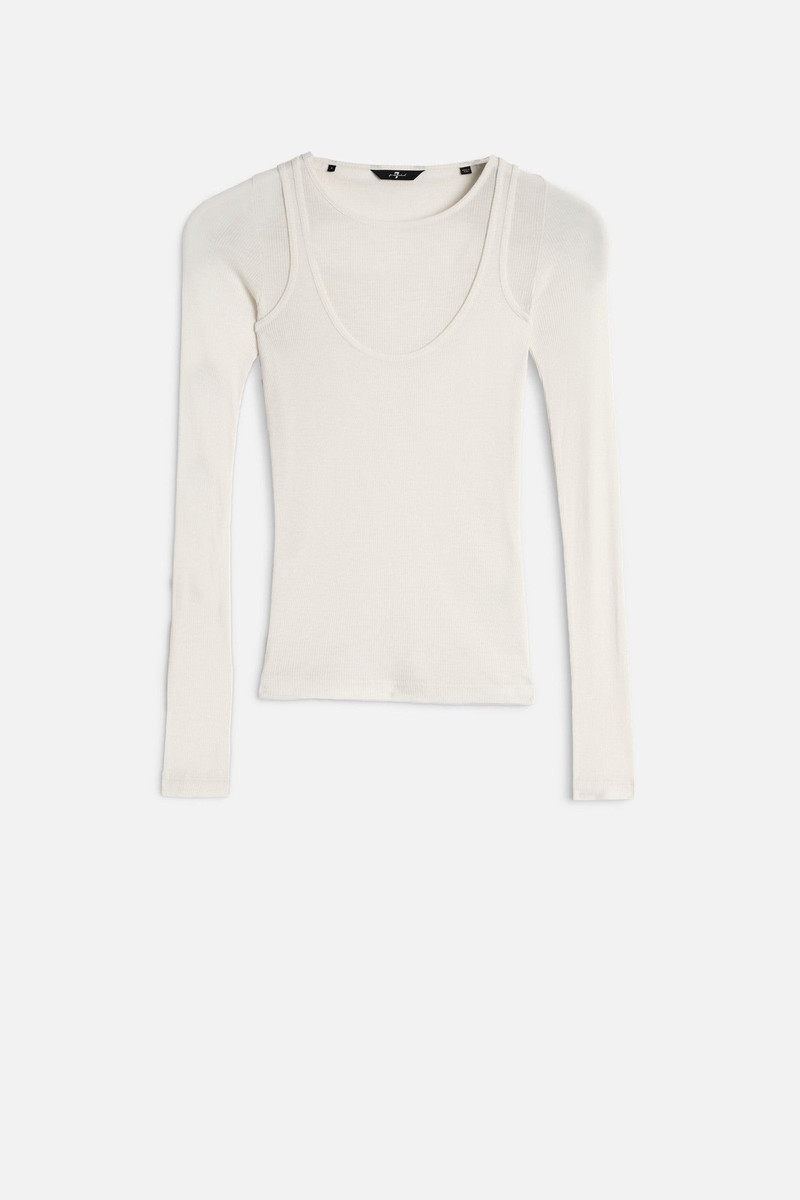 DOUBLE LAYER LONG SLEEVE TOP in Jersey 1
