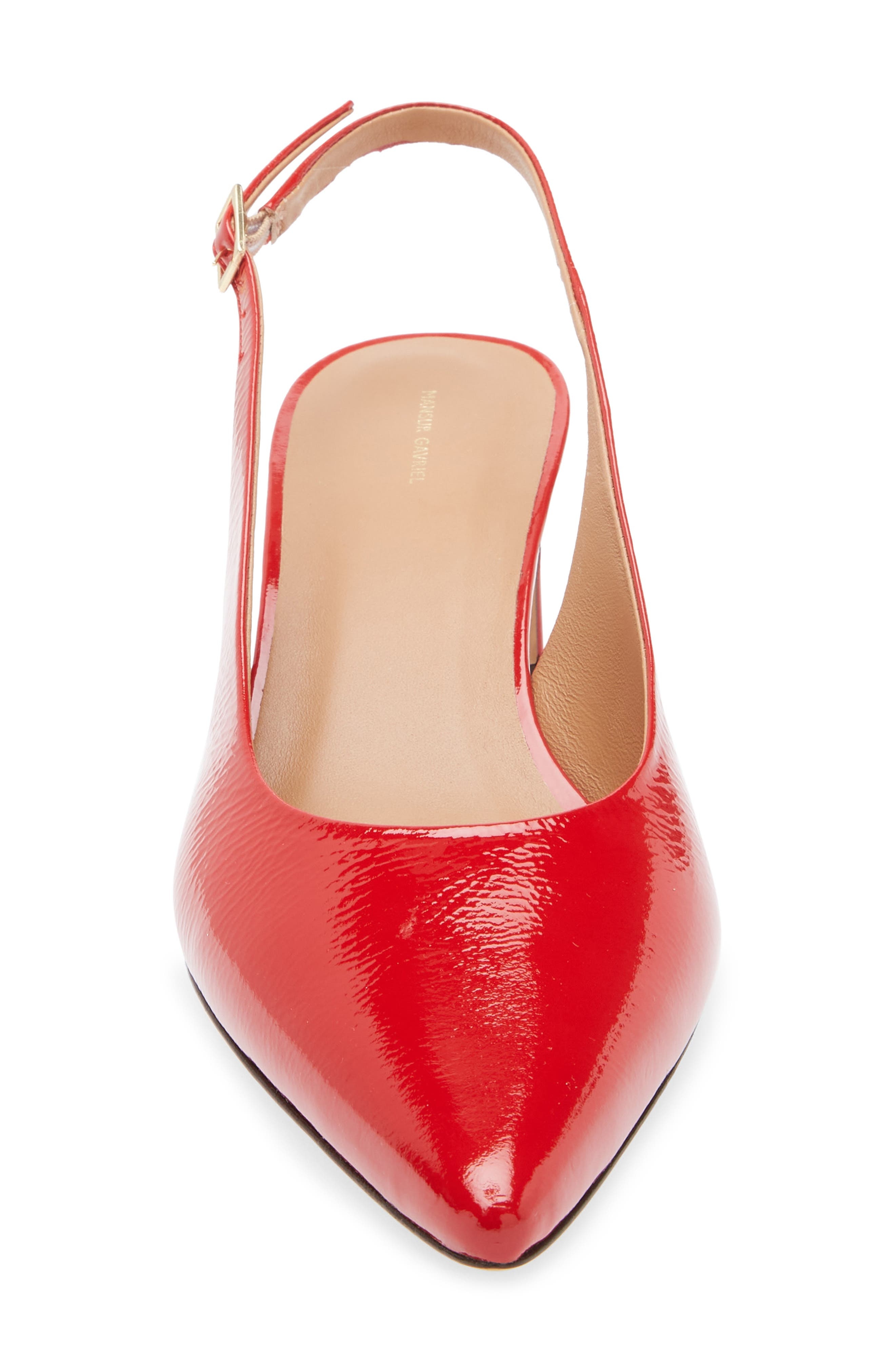 Mansur Gavriel Pointed Toe Slingback Pump in Poppy at Nordstrom - 4