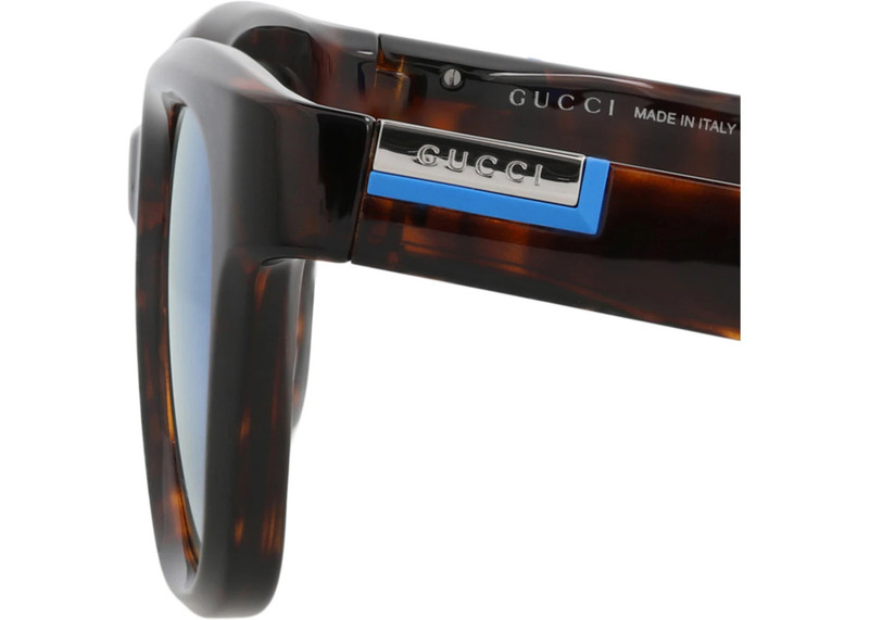 Gucci Square-Frame Injection Sunglasses Havana Havana Blue (GG1621S-30014935-002) 4