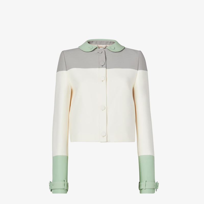 Fantastic Fendi Future Jacket Multicolor wool and silk jacket 1