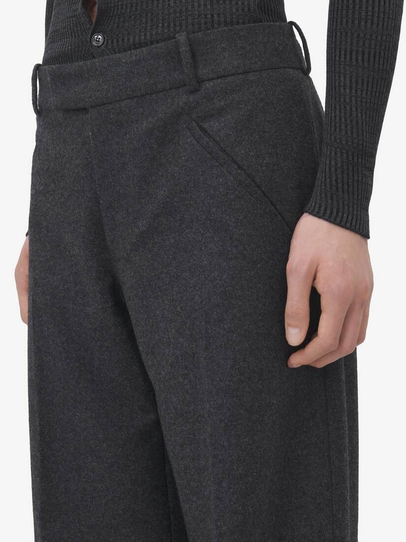 Low Rise Tailored Trousers - 5