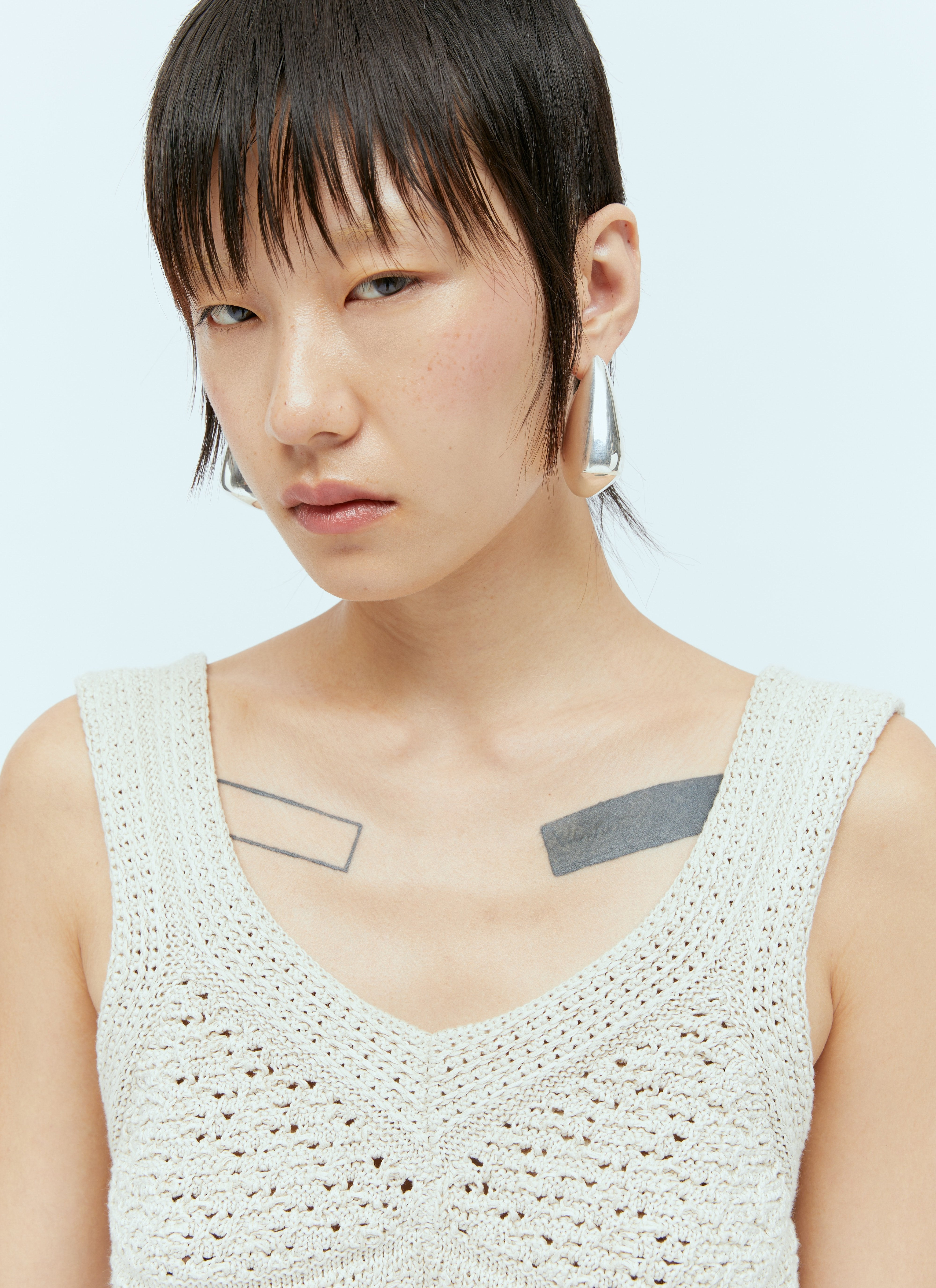 Bottega Veneta Women Large Fin Earrings - 2