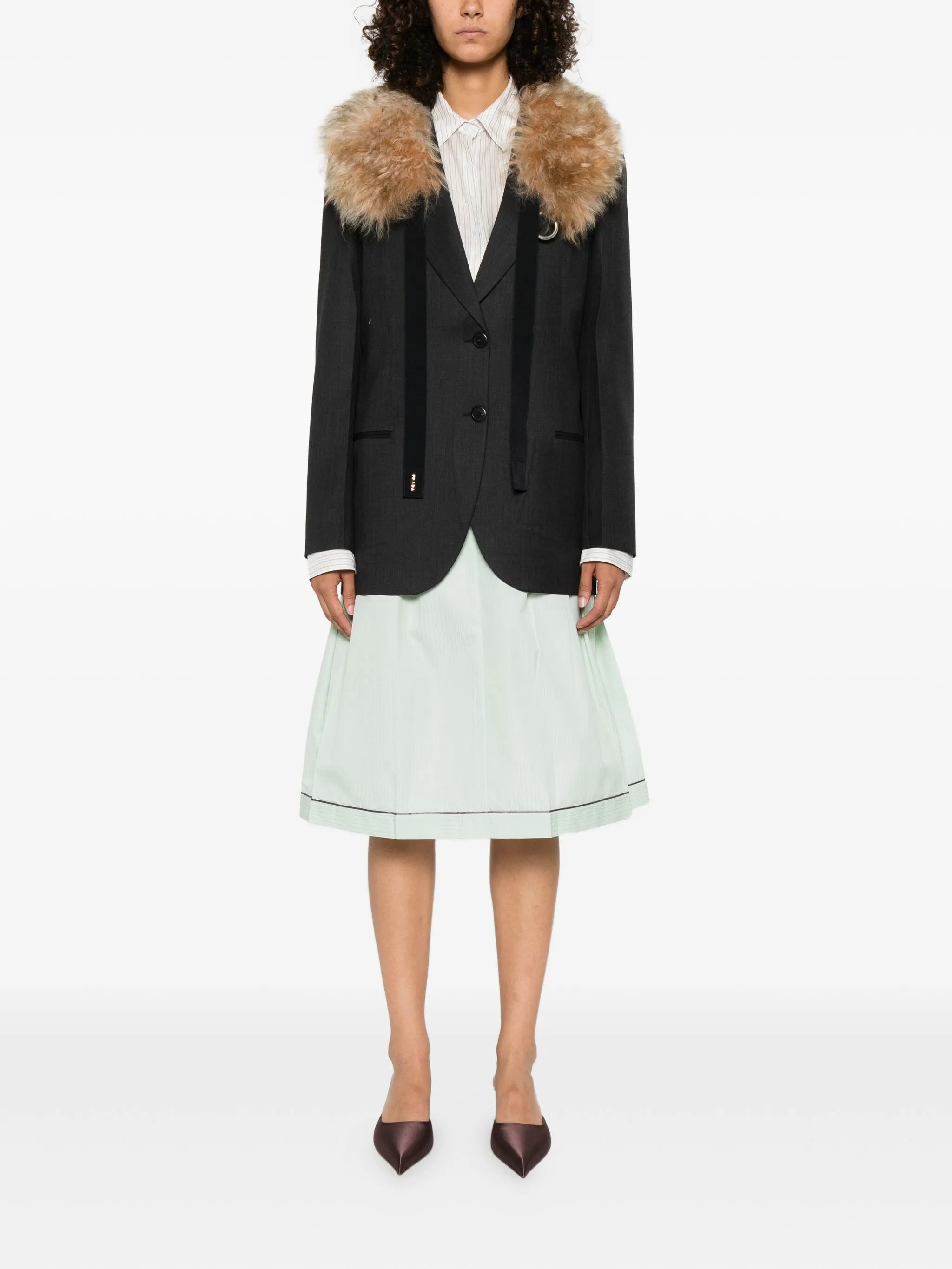 Prada Notched-lapels Blazer - 3