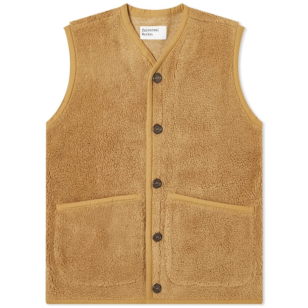 Universal Works Lancaster Mountain Fleece Gilet - 1