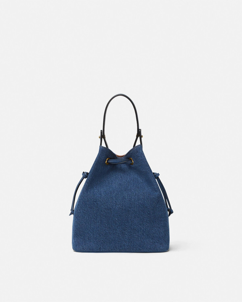 VERSACE La Medusa Denim Bucket Bag outlook