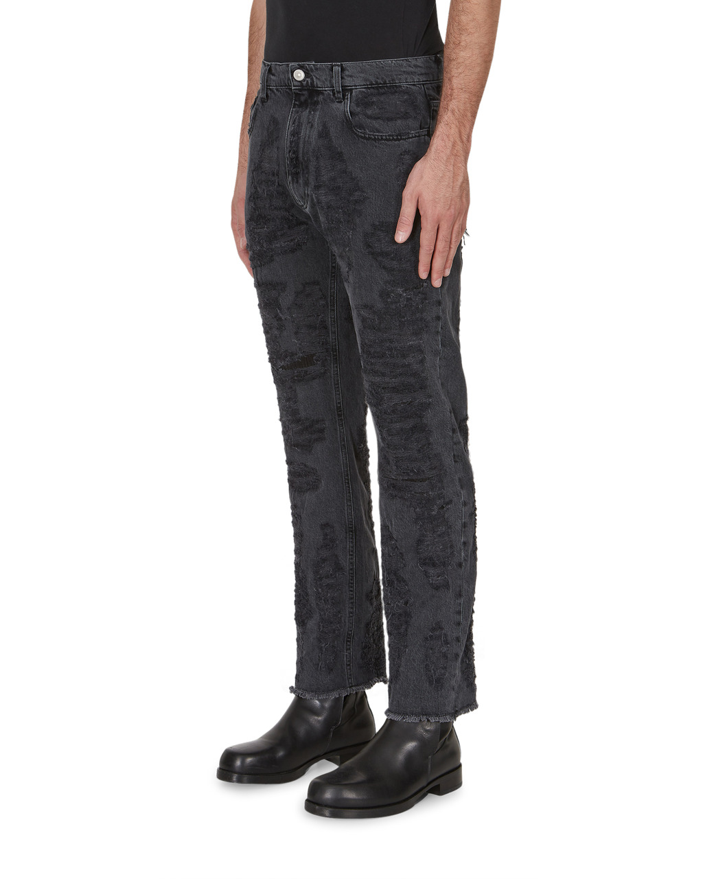 DESTROYED EMBROIDERY JEAN - 3