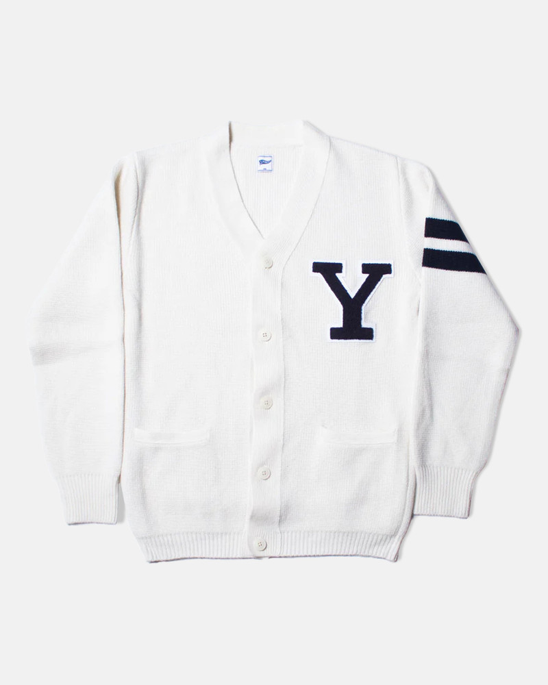 YALE WOOL VARSITY CARDIGAN 1