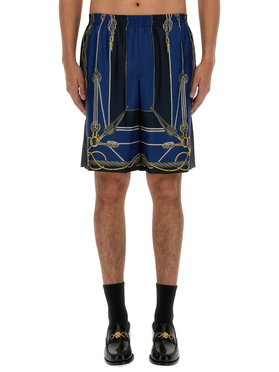 Versace Men Twill Bermuda Shorts - 2