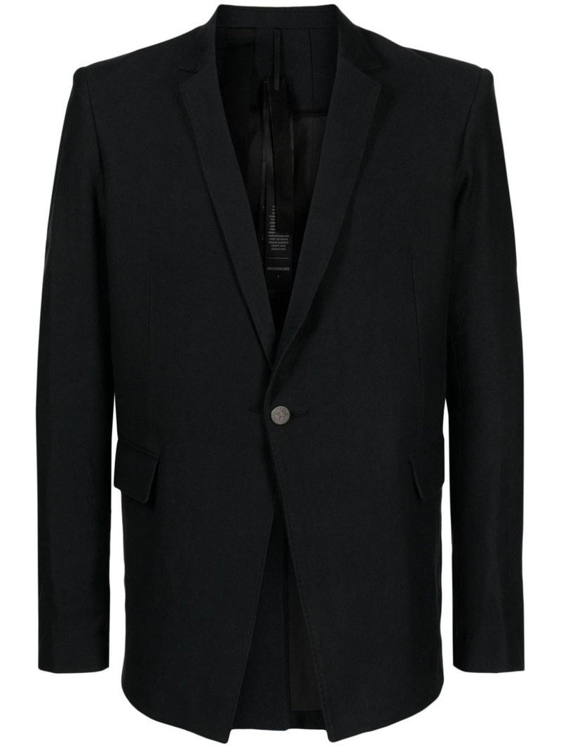 shawl-lapels single-breasted blazer 1