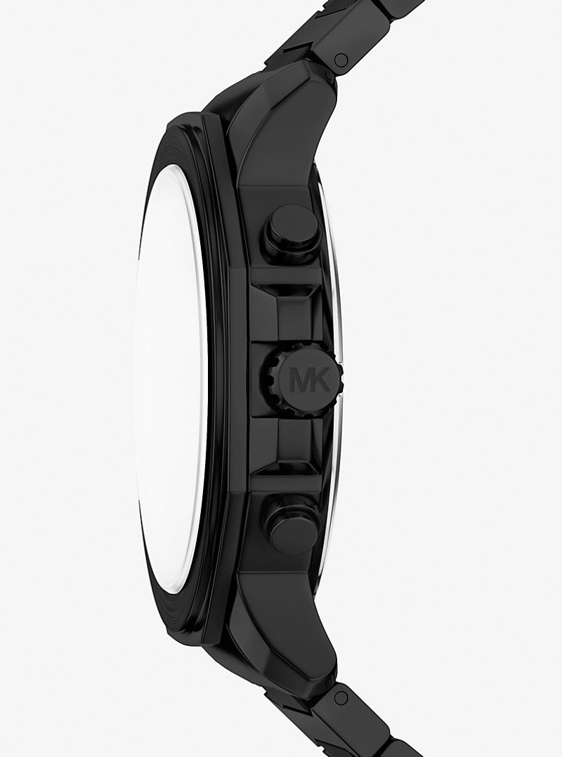 MICHAEL KORS Oversized Prescott Black-Tone Watch outlook