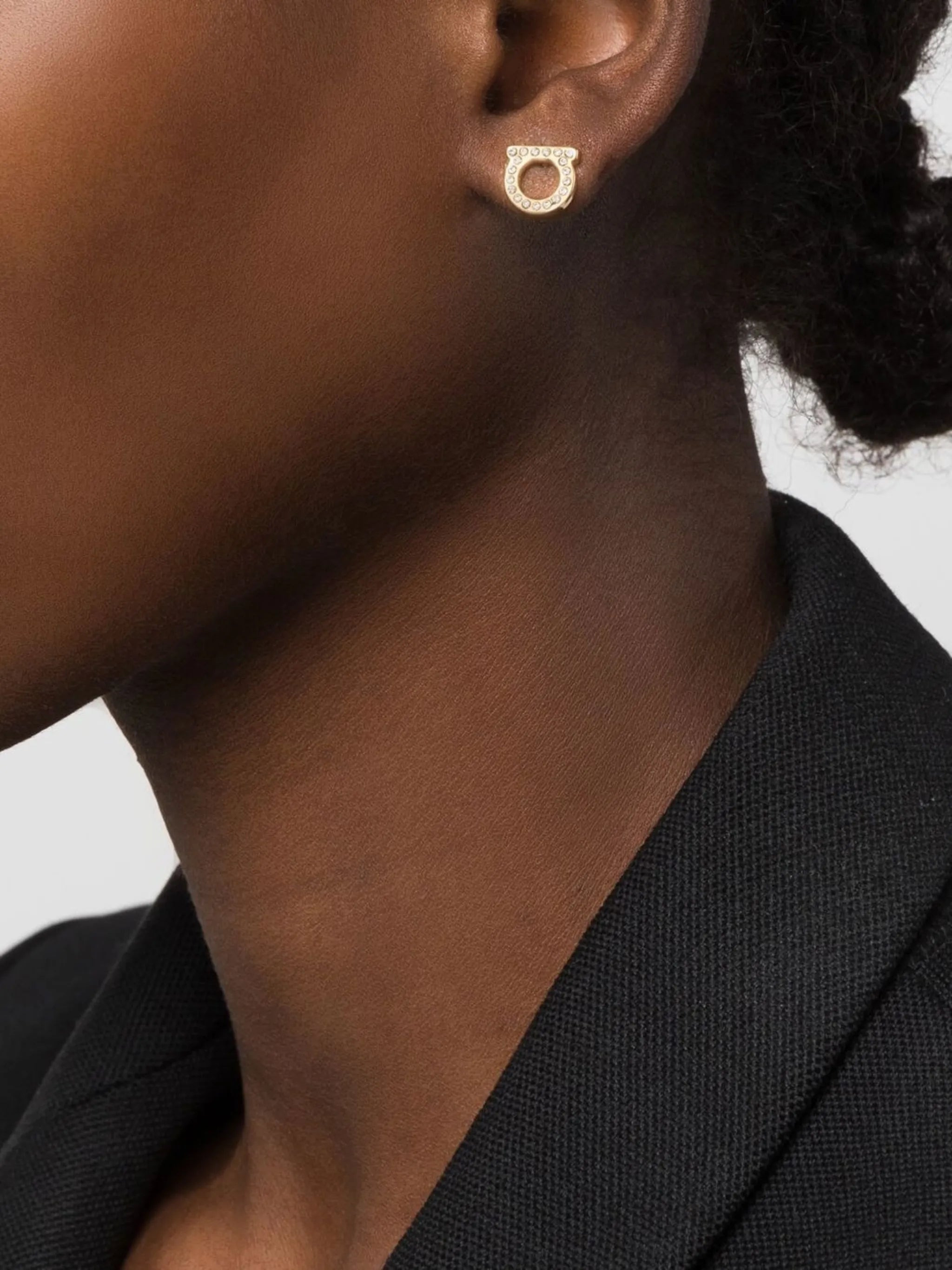 Ferragamo Gancini Embellished Earrings - 2