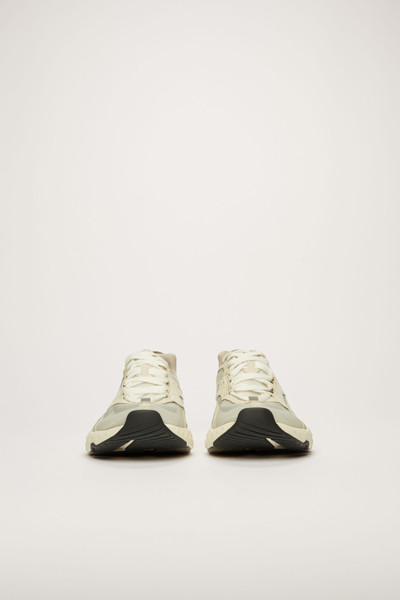 Acne Studios Lace-up sneakers white/ivory/ivory outlook