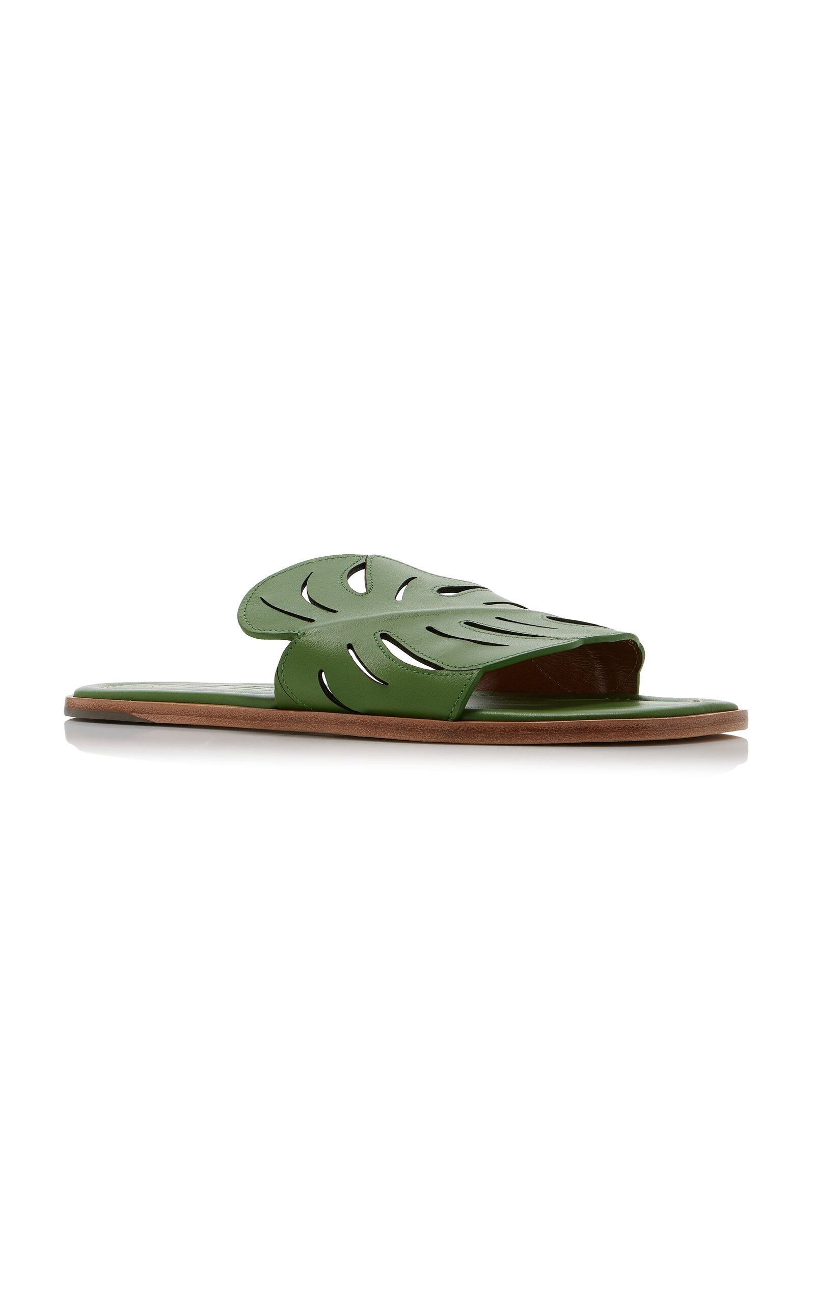 Palm Leather Sandals green - 4