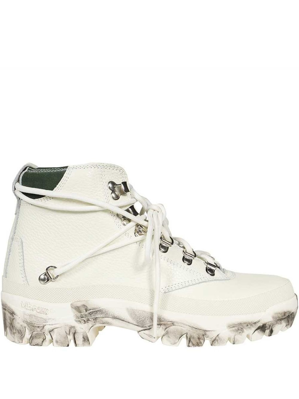 leather lace-up boots - 1