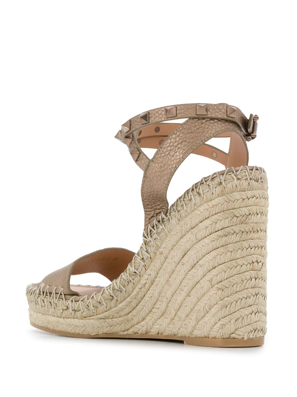 rockstud espadrille wedge sandals - 3