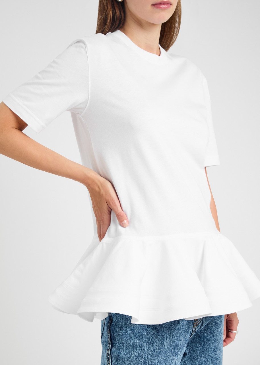 Alaïa Peplum Cotton T-shirt - 5