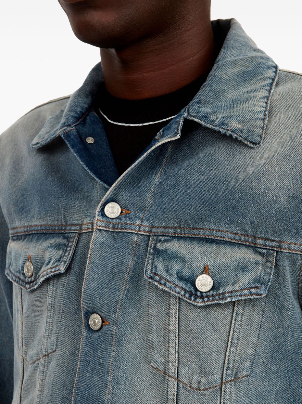 cotton denim jacket - 7