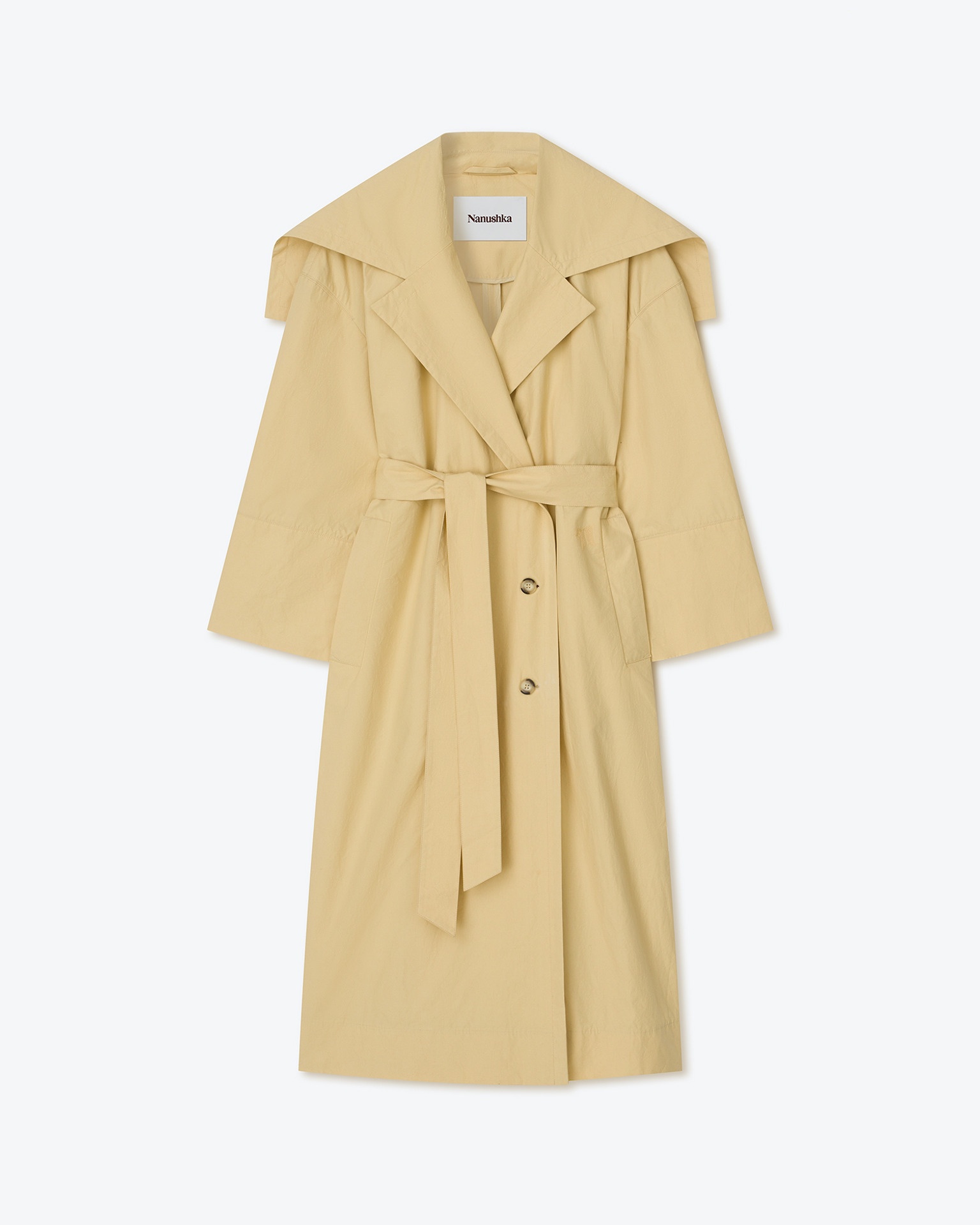 CHRISTY - Poplin trench coat - Vintage creme - 1