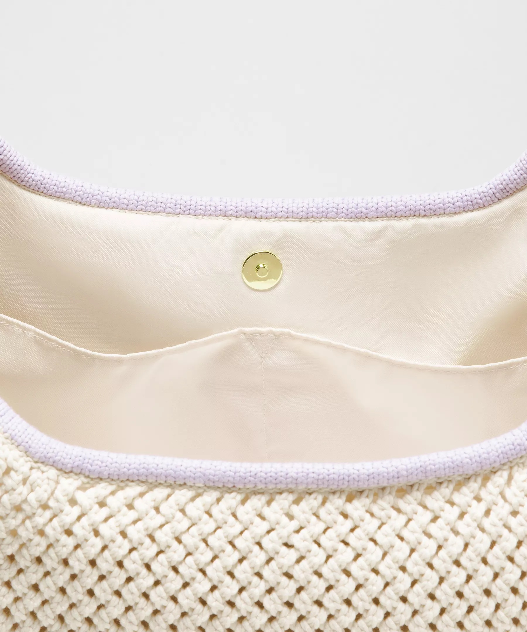 Cotton Crochet Shoulder Bag 7L - 4