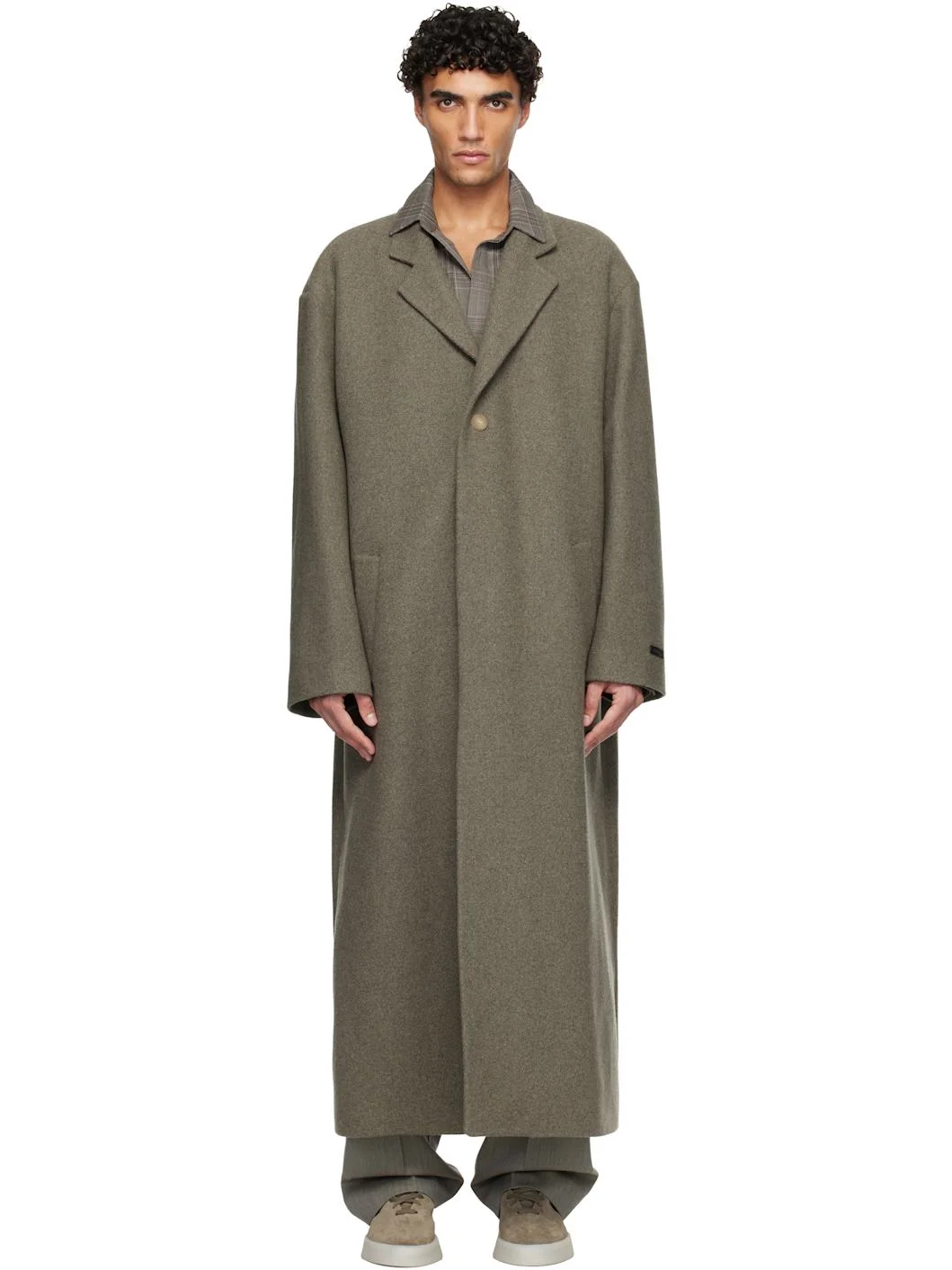 Taupe Relaxed Coat - 1