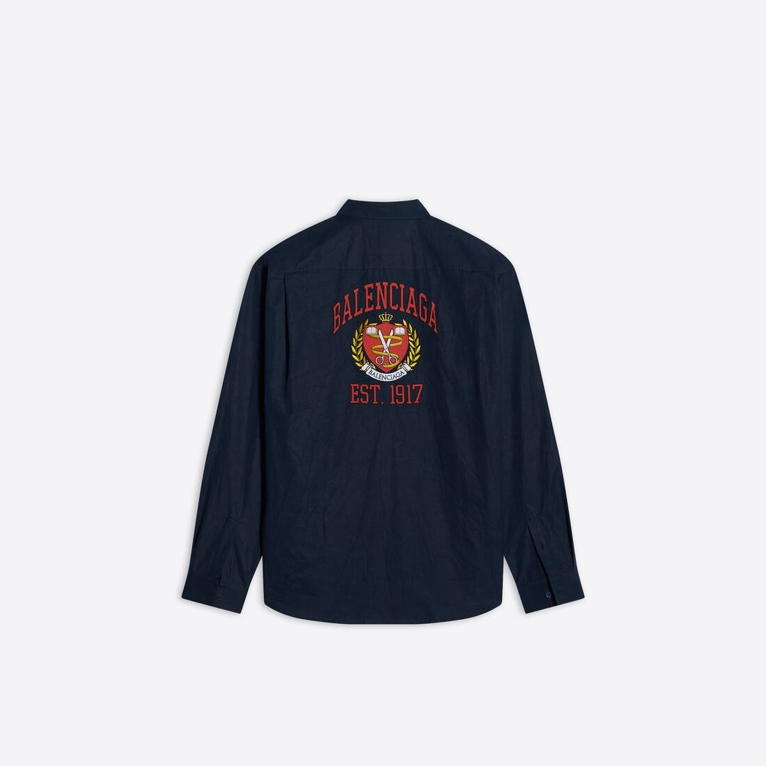 Men's College Large Fit Shirt in Blue - 5