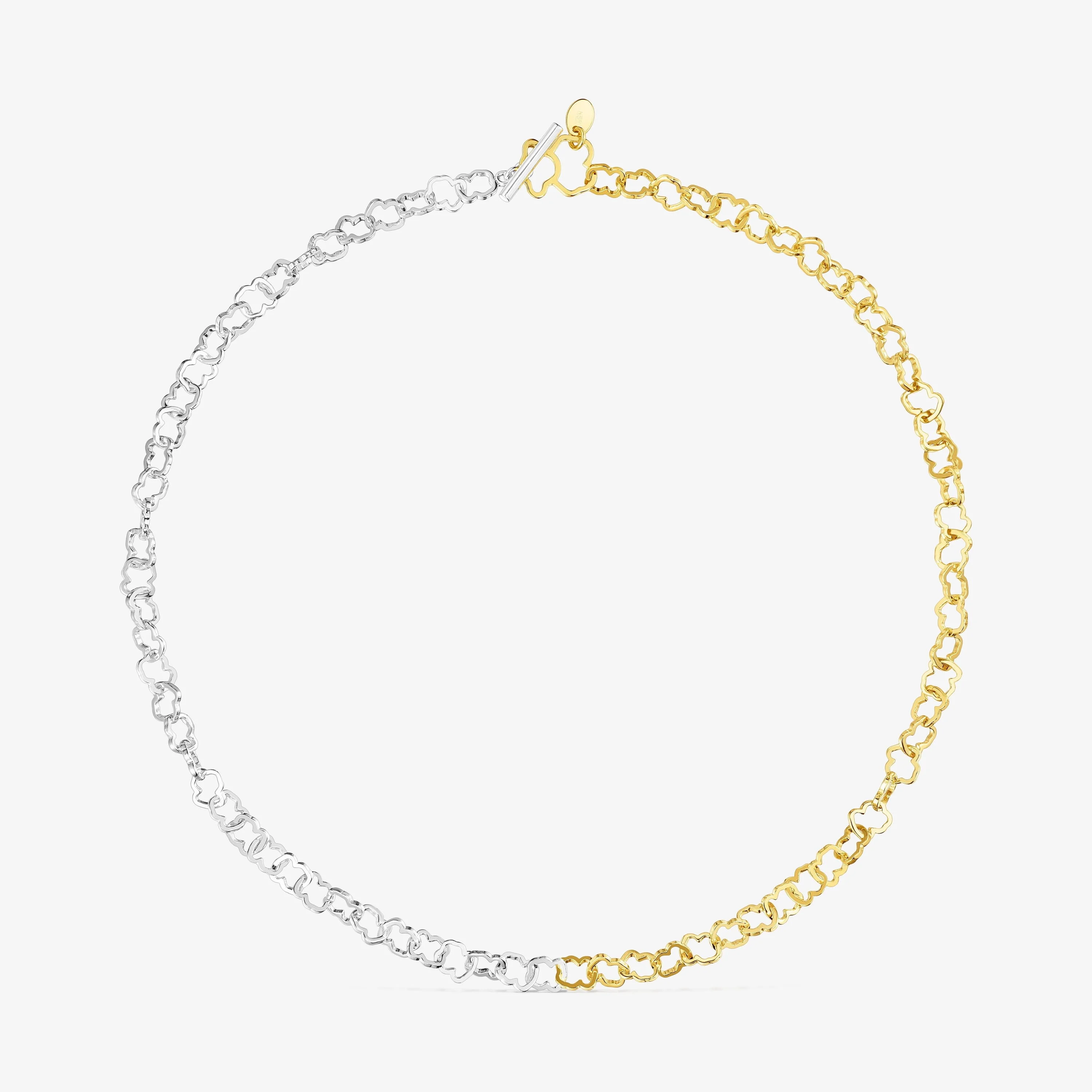 Two-tone TOUS Carrusel bear-motif Choker - 1