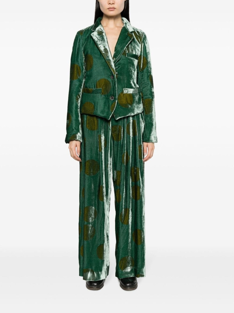 UMA WANG pleat-detail wide-leg trousers outlook