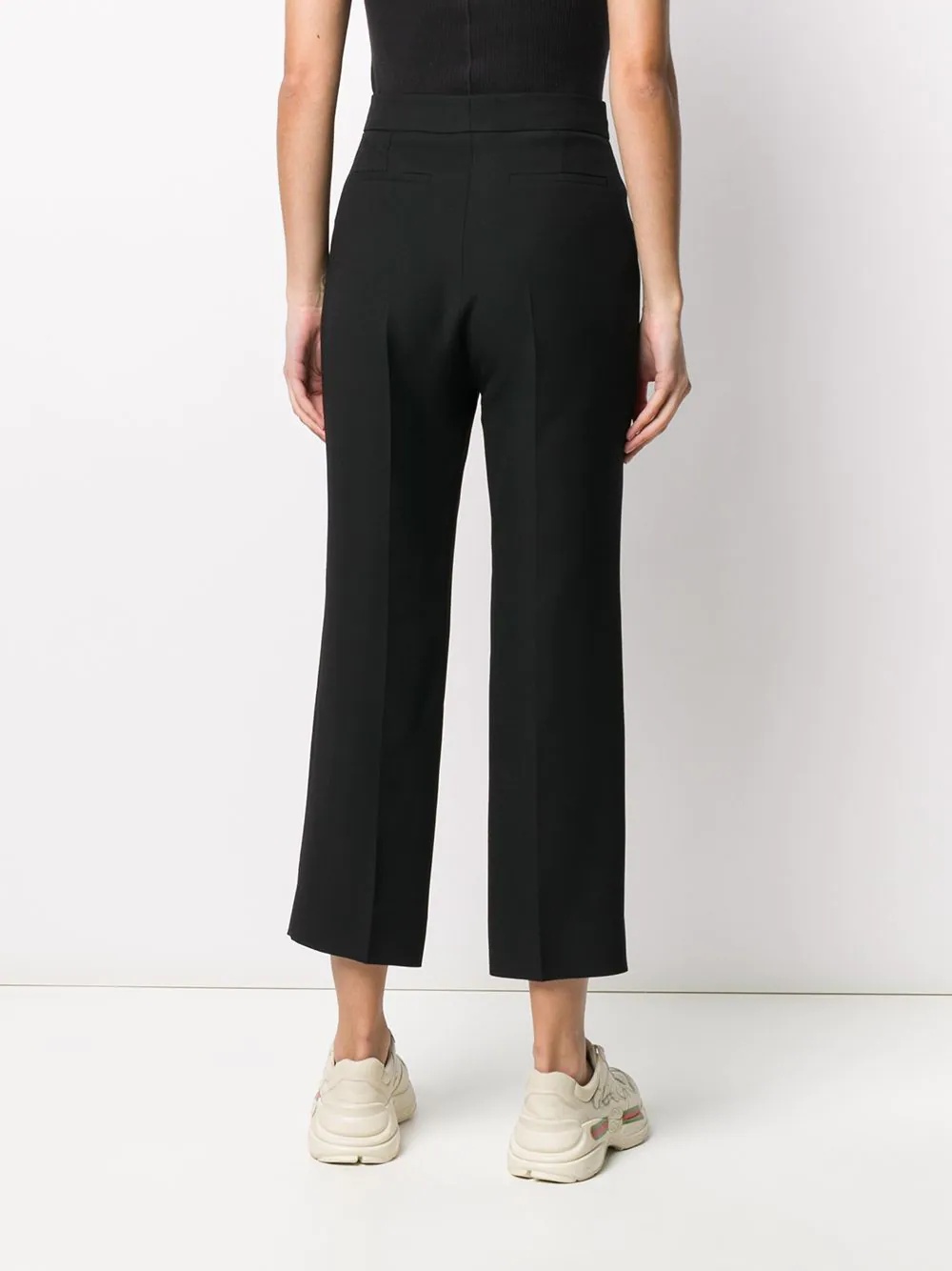 horsebit pocket cropped trousers - 4