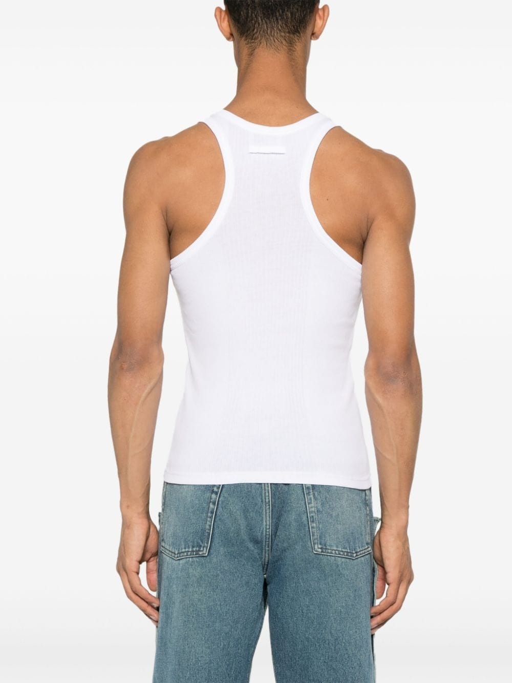 ribbed-knit cotton tank top - 5