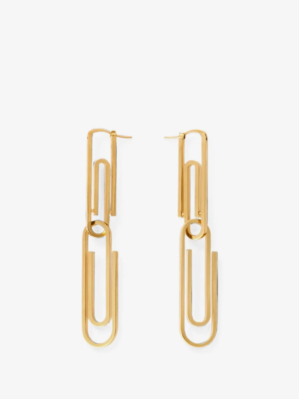 Paperclip drop earrings - 1